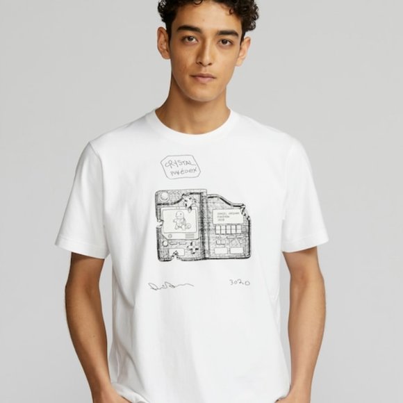 DANIEL ARSHAM X POKEMON T-Shirt Crystal Pokédex 3020 UNIQLO Size M New - Picture 4 of 7